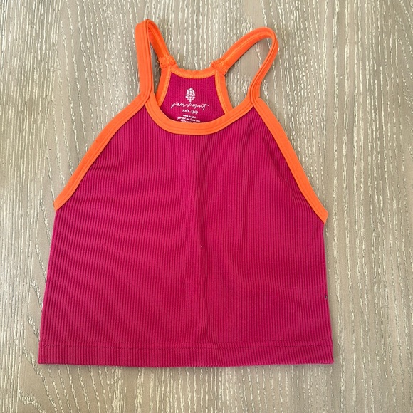 Free People Movement Happiness Runs Colorblock Crop - Picture 2 of 4